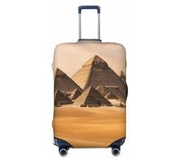 ENRPTY Pyramides d'Égypte Valise Imprimée Decoraitve Housses de Valise Lavables Accessoires Bagages de Voyage, noir, Large