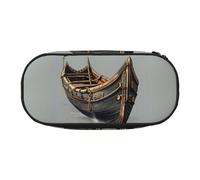 ENRPTY Sac de rangement portable avec compartiments à fermeture éclair Motif bateaux vikings