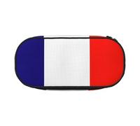 ENRPTY Sac de rangement portable avec motif drapeau français avec compartiments à fermeture éclair