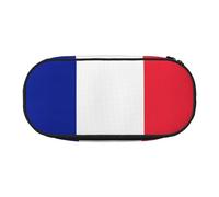 ENRPTY Sac de rangement portable avec motif drapeau français avec compartiments à fermeture éclair