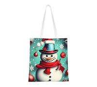 ENRPTY Sac fourre-tout réutilisable en toile avec impression « Merry Christmas Day » pour un usage quotidien, shopping, voyage, noir, taille unique