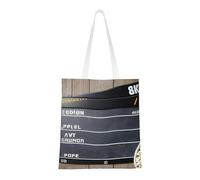ENRPTY Sac fourre-tout réutilisable en toile avec imprimé de film cinéma et pop-corn pour usage quotidien, shopping, voyage