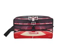 ENRPTY Trousse de toilette de voyage avec fermeture éclair pour homme et femme - Motif arènes de basket-ball