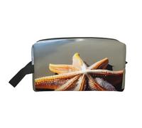 ENRPTY Trousse de toilette de voyage avec fermeture éclair pour homme et femme Motif phare étoile de mer