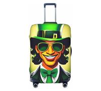 ENRPTY Valise imprimée Happy St Patrick's Day Decoraitve Housses lavables Accessoires de bagages de voyage, noir, X-Large