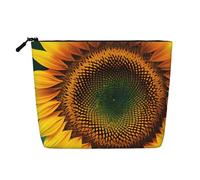 ENRPTY You Are My Sunshine Trousse de maquillage pour femme avec fermeture éclair Motif tournesol Grande capacité