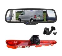EnruigeOK Automovite Caméra de recul HD pour Peugeot Expert Citroen Jumpy/Dispatch Toyota Proace (à partir de 2016) avec écran miroir de 17,4 cm (kit de support #12)
