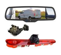 EnruigeOK Automovite Caméra de recul HD pour Peugeot Expert Citroen Jumpy/Dispatch Toyota Proace (à partir de 2016) avec écran miroir de 17,4 cm (kit de support # 139)