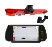 EnruigeOK Automovite Kit de moniteur de caméra de recul de feu de freinage Full HD pour Peugeot Expert, Citroen Jumpy/Dispatch, Toyota Proace (2016-On) Vauxhall Vivaro C 2019-Present (kit de support