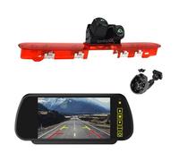 EnruigeOK Caméra de recul Double Objectif sur feu Stop Automobile Full HD 1080P pour Fourgon Citroën Jumpy,Peugeot Expert (2016-Present) avec Moniteur rétroviseur 7 Pouces (Kit #3B)