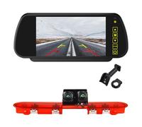 EnruigeOK Caméra de recul Full HD 1080p pour Citroën Jumpy, Peugeot Expert (à partir de 2016) avec moniteur miroir de 17,8 cm (kit #1.5)
