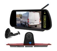 EnruigeOK Caméra de recul sans fil pour Mercedes Sprinter W906 W907 VW Crafter Van Full HD 1080p avec écran 7" (# support ventouse)