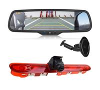 EnruigeOK Feu arrière de voiture HD avec caméra de recul pour Peugeot Expert Citroën Jumpy/Dispatch Toyota Proace (2016-Présent) avec moniteur de rétroviseur de 17,4 cm (Kit de support à ventouse)