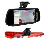 EnruigeOK Kit de caméra de recul Full HD pour voiture avec feu de freinage pour Peugeot Expert, Citroën Jumpy/Dispatch, Toyota Proace (2016-présent) Vauxhall Vivaro C 2019-présent (Kit de support à