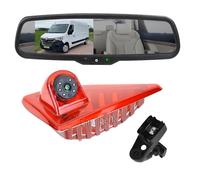 EnruigeOK Kit de Moniteur de caméra de recul de feu Stop pour Renault Master Nissan NV400 Opel/Vauxhall Movano 2010-2019 Vision Nocturne Caméra de recul étanche (Support de Moniteur 4,3 Pouces #13)