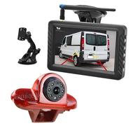 EnruigeOK Kit de moniteur de caméra de recul Full HD sans fil pour Renault Trafic Vauxhall/Opel Vivaro (2001-2014) Vans Vision nocturne Caméra de recul avec écran de 12,7 cm