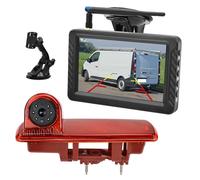 EnruigeOK Kit de moniteur de caméra de recul Full HD sans fil pour Renault Trafic Vauxhall/Opel Vivaro Compatible avec Nissan NV300 Caméra de recul grand angle