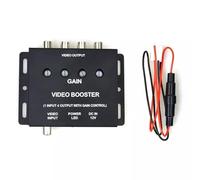 EnruigeOK Répartiteur vidéo de Voiture 1 à 4 canaux AV amplificateur vidéo Splitter Booster Support CVBS Signal pour Voiture LCD DVD Lecteur