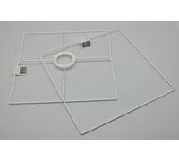 Ens. Abat-Jour Suspension Pyramide Base Carrée 20-30 Cm