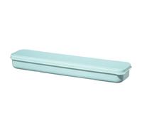 Ens. couv. table : cout., four. et cuill. ac. inox. av. étui, bl. past.
