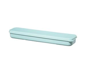 Ens. couv. table : cout., four. et cuill. ac. inox. av. étui, bl. past.