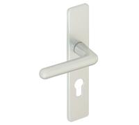 Vachette Ensemble sur plaques GOLF 012075 Bec de cane Aluminium anodisé Argent Entraxe 195 mm