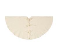 ENSDIEPLS Cache-Pied pour Sapin de Noël Tapis de Sapin de Noël Rustique tricoté for décorations de Maison et fêtes de Fin d'année(White,48inch)