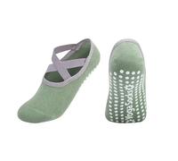 ENSDIEPLS Chaussettes Pilates en coton et silicone for femmes