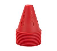 ENSDIEPLS Cônes d'entraînement Sportif, Cônes d'entraînement d'agilité Multicolores for Le Sport 10-100 pièces(Red,10pcs)