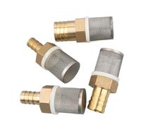 ENSDIEPLS Filtre à Barbe en Laiton et Acier Inoxydable | Laiton et acier inoxydable, 16, 19, 25, 32 mm, for jardin, aquarium, lave-auto, pompe : 2 pièces