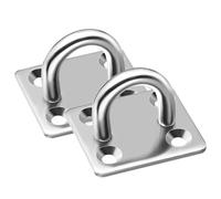 ENSDIEPLS Plaque à œillet, Crochet de Montage Mural for Plaque à œil, 20 pièces, en Acier Inoxydable 304 M5-M8 for Bandes d'exercice, balançoire(M6)