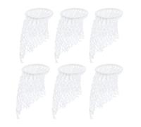 ENSDIEPLS Poche pour Billard, Poches Filet Multicolores for Table de Billard (6 pièces)(White)