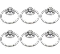 ENSDIEPLS Poignées anneaux pour tiroirs, Armoire tire poignées de tiroir 6 pièces multicolore 54x44x14mm(Chromed)