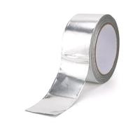 ENSDIEPLS Ruban adhésif en aluminium, Argent 30mm 50mm de bande de papier d'aluminium for l'isolation thermique de cachetage de tuyau d'échappement de fumée(10m,50mm)