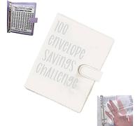 enseak 100 Envelope Challenge Binder,Easy and Fun Way to Save $ 5,050,Budget Binder,Savings Binder,100 Envelope Saving Challenge Binder Easy and Fun Way to,Money Saving Envelope for School, Home