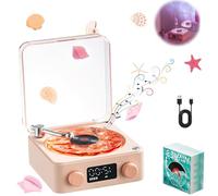 enseak Aura Vinyl Enceinte,The Waves Vinyl Player,Waves Vintage Vinyl Record Player Bluetooth Speaker,Wireless Bluetooth Speaker Stereo Sound Sleep Aid,Waves Retro Vinyl Record Player