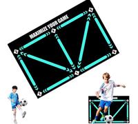 enseak Tapis Football Entrainement,Tapis d'entrainement Football,Football Training Mat,Tapis Entrainement Foot,Tapis Foot Entrainement,Dribble Antidérapant Contrôle D'entraînement Coussin