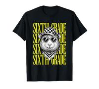 Enseignant Amusant de sixième année de Cochon d'Inde pour la rentrée Scolaire T-Shirt