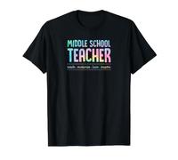 Enseignant au collège pour enseigner motiver l'amour Inspirer l'enseignement T-Shirt Graphique avec Valeur, Homme, Noir, XL