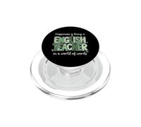 Enseignant d'anglais World of Words Enseignant en Langue PopSockets PopGrip pour MagSafe