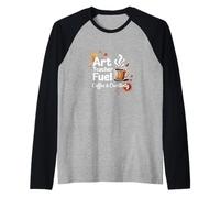 Enseignant d'art créatif Enthousiaste de café Vie de Professeur Manche Raglan