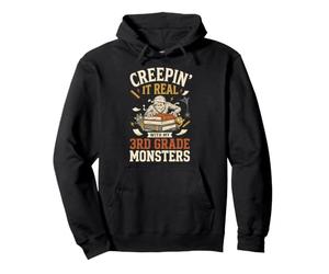 Enseignant de 3e année Creepin It Real with My Monsters Mummy Sweat à Capuche