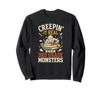 Enseignant de 3e année Creepin It Real with My Monsters Mummy Sweatshirt