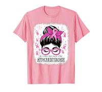 Enseignant de 7e année en Octobre, Nous portons la Sensibilisation au Cancer Rose T-Shirt
