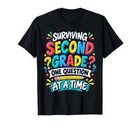 Enseignant de deuxième année survivant Une Question à la Fois T-Shirt