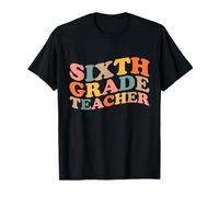 Enseignant de sixième année 6e année rentrée Scolaire T-Shirt