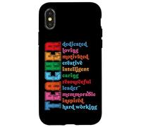 Enseignant dédié à l'amour et à la créativité motivée Coque pour iPhone X/XS