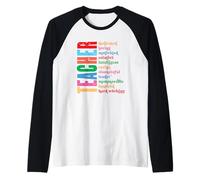 Enseignant Dédié Aimer Motivé Créatif Intelligent Manche Raglan
