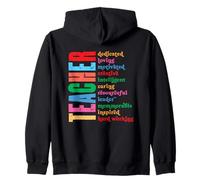 Enseignant Dédié Aimer Motivé Créatif Intelligent Sweat à Capuche