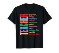 Enseignant Dédié Aimer Motivé Créatif Intelligent T-Shirt